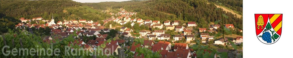 Ramsthal Panorama mit Wappen